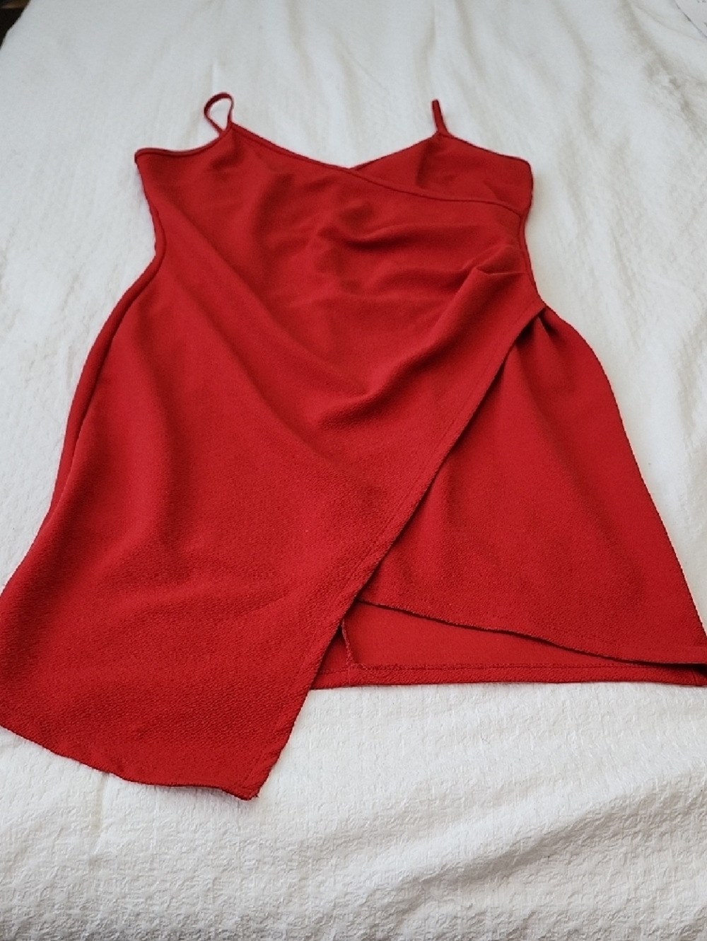 Almost Famous Red Spaghetti Strap Dress - Picture 3 of 6